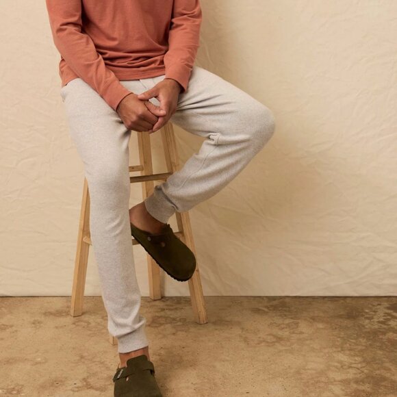 Faherty Legend Sweatpant Light Heather Grey Men's M - Picture 2 of 11